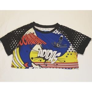 🎀HP🎀 Adidas x Rita Ora RARE Comic Book Crop Top